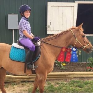 Kerrits girls show shirt.